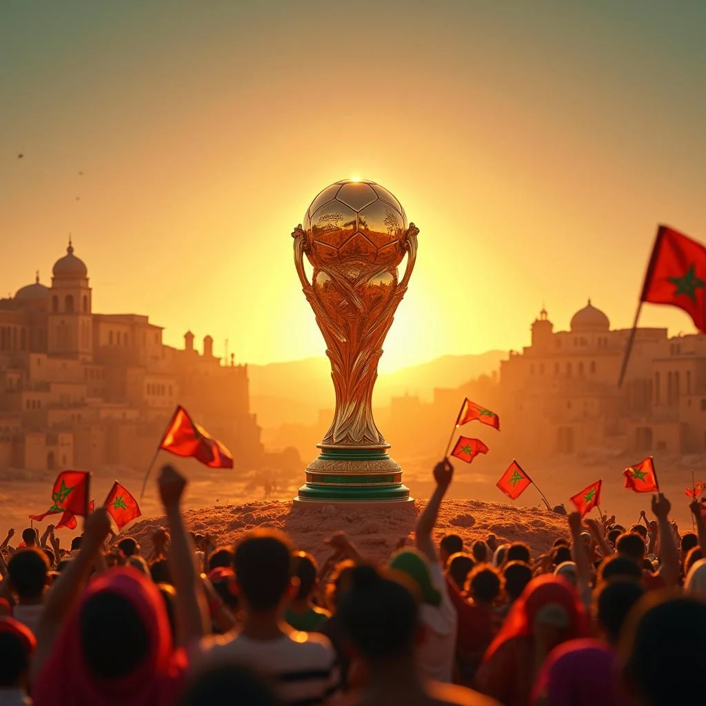 Fans avec drapeaux et couleurs